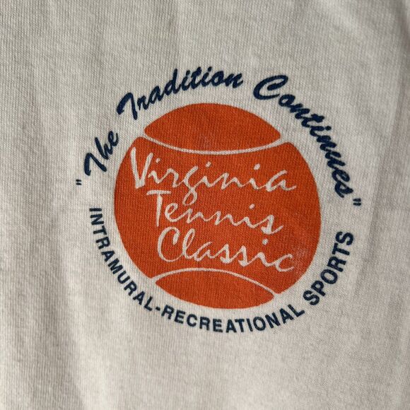 Vintage University of Virginia UVA Tennis Classic T-shirt Fruit of Loom USA XL - Picture 12 of 16
